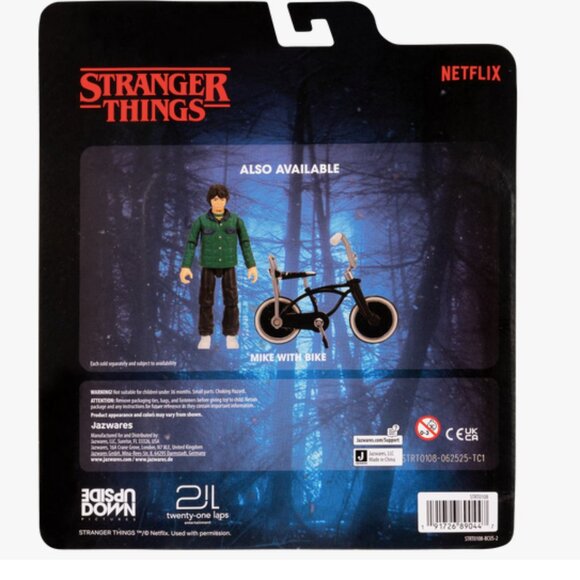 NEW SEASON! 2025 Jazwares Stranger Things WILL BYERS WITH BIKE Action Figure NEW - Picture 2 of 5